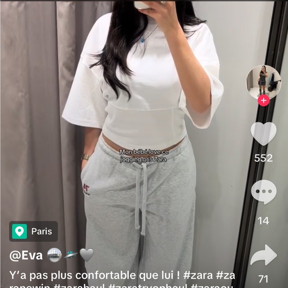 New With Tags ZARA Women’s Fitted Waist White T-Shirt Kimono Wide Short Sleeve M - Picture 7 of 11